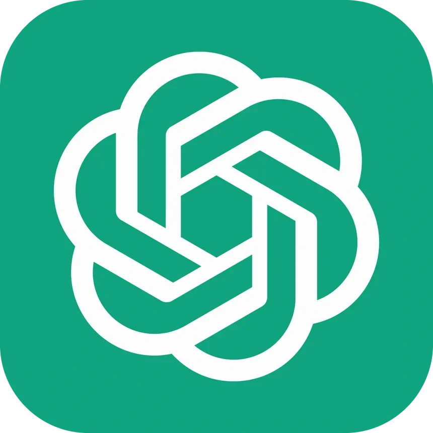 Logo ChatGPT, modelo de IA compatible con Two Rockets